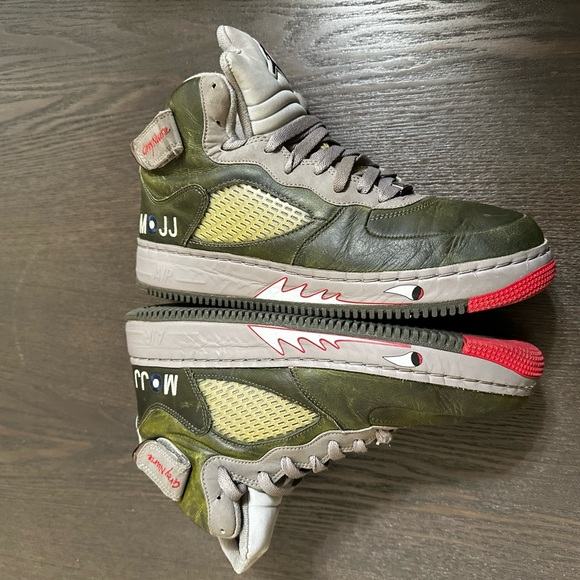 Used Jordan Fusion 5 Premier Grey Nurse - Picture 5 of 8